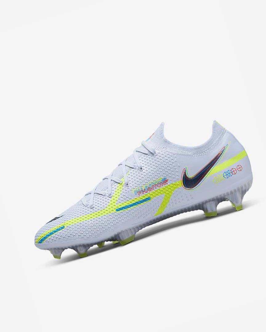 Botas de Futbol Nike Phantom GT2 Elite FG Hombre Gris Azules Claro Azules | AR5532