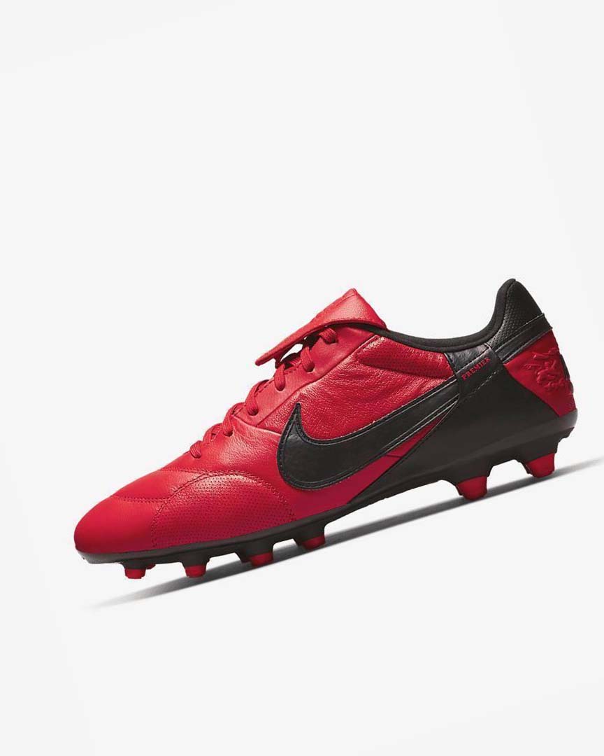 Botas de Futbol Nike The Premier 3 FG Hombre Rojas Rojas Negras | AR4879