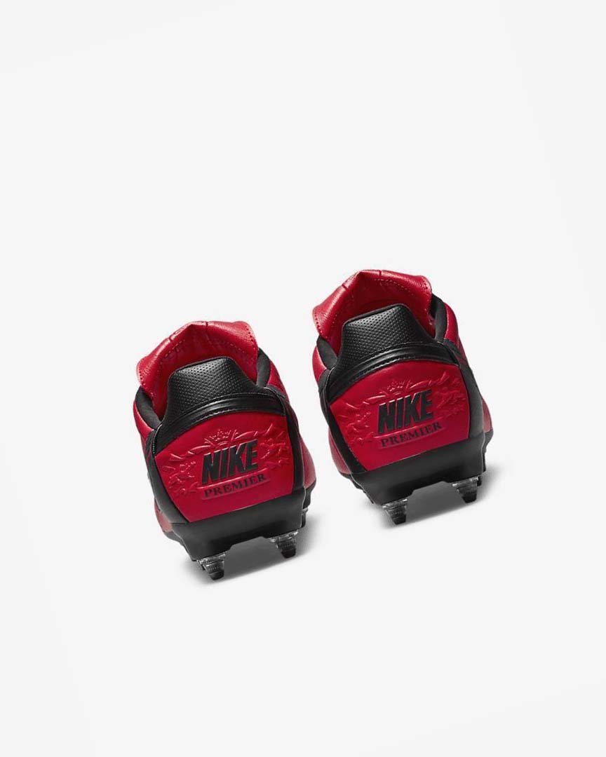 Botas de Futbol Nike The Premier 3 SG-PRO Anti-Clog Traction Hombre Rojas Rojas Negras | AR2608