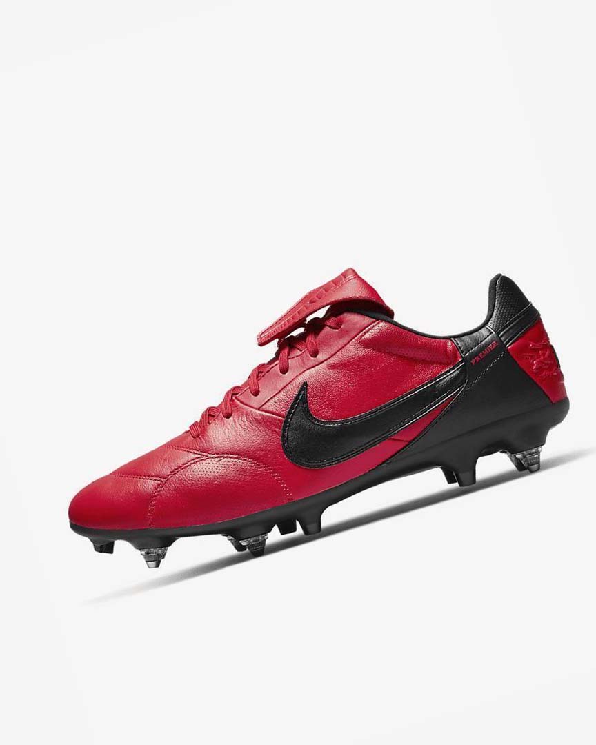 Botas de Futbol Nike The Premier 3 SG-PRO Anti-Clog Traction Hombre Rojas Rojas Negras | AR2608