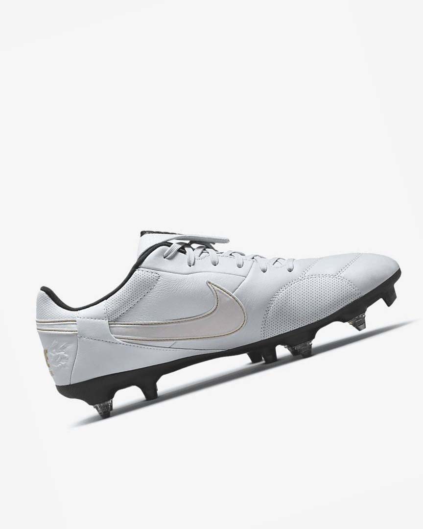 Botas de Futbol Nike The Premier 3 SG-PRO Anti-Clog Traction Hombre Plateadas Negras Metal Doradas Blancas | AR5498