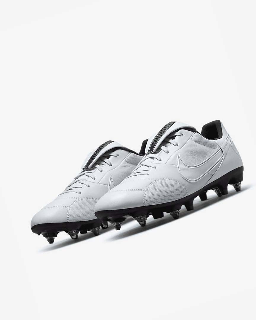 Botas de Futbol Nike The Premier 3 SG-PRO Anti-Clog Traction Hombre Plateadas Negras Metal Doradas Blancas | AR5498