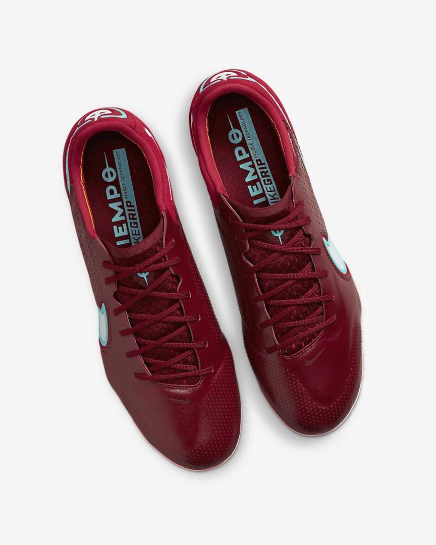 Botas de Futbol Nike Tiempo Legend 9 Elite AG-Pro Mujer Rojas Rojas Claro Blancas | AR2328