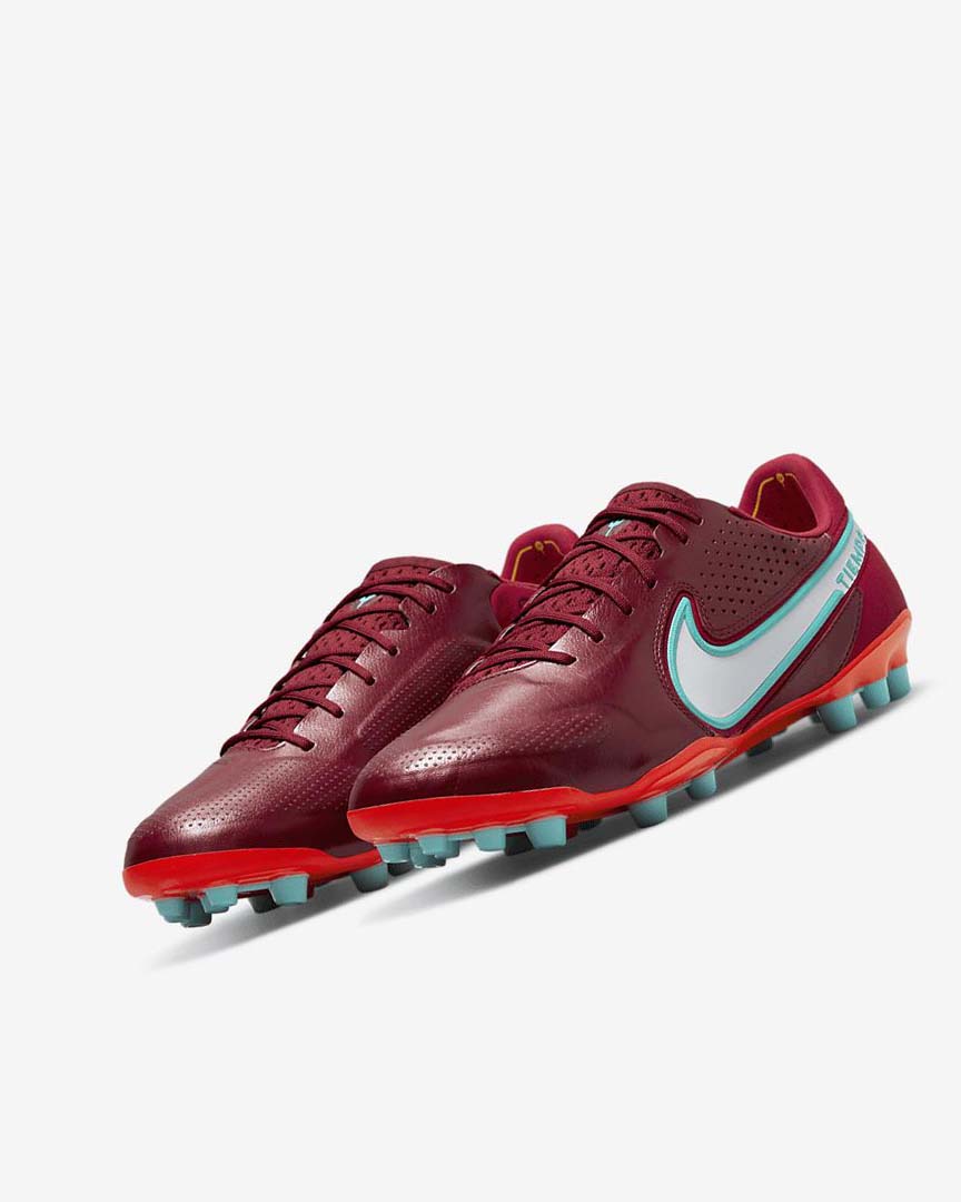 Botas de Futbol Nike Tiempo Legend 9 Elite AG-Pro Mujer Rojas Rojas Claro Blancas | AR2328