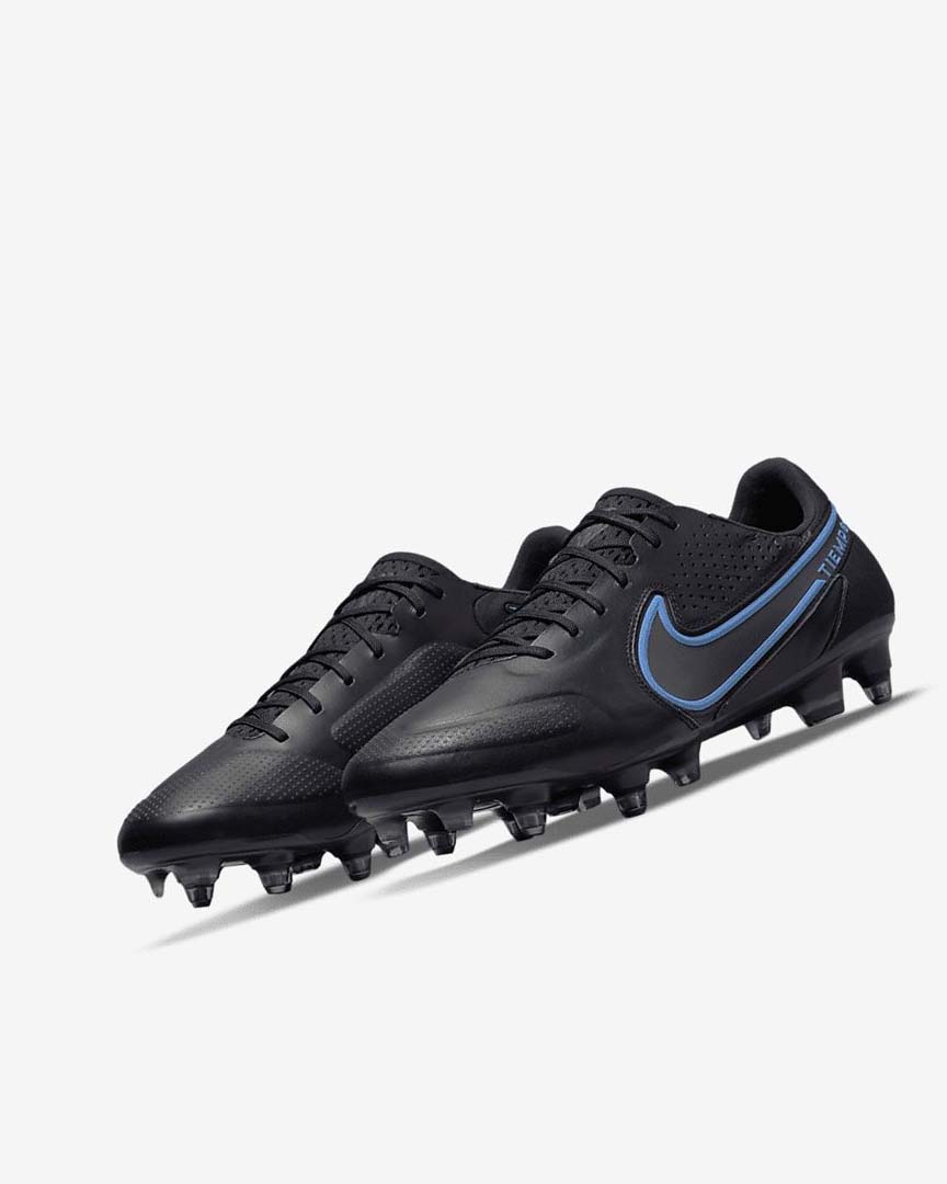 Botas de Futbol Nike Tiempo Legend 9 Elite SG-Pro AC Mujer Negras Gris Negras | AR3053