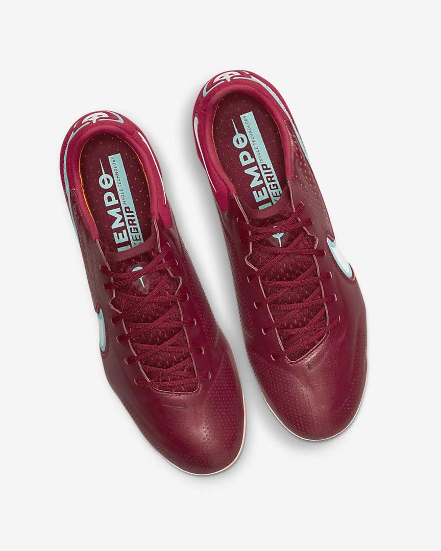 Botas de Futbol Nike Tiempo Legend 9 Elite FG Mujer Rojas Rojas Claro Blancas | AR4979