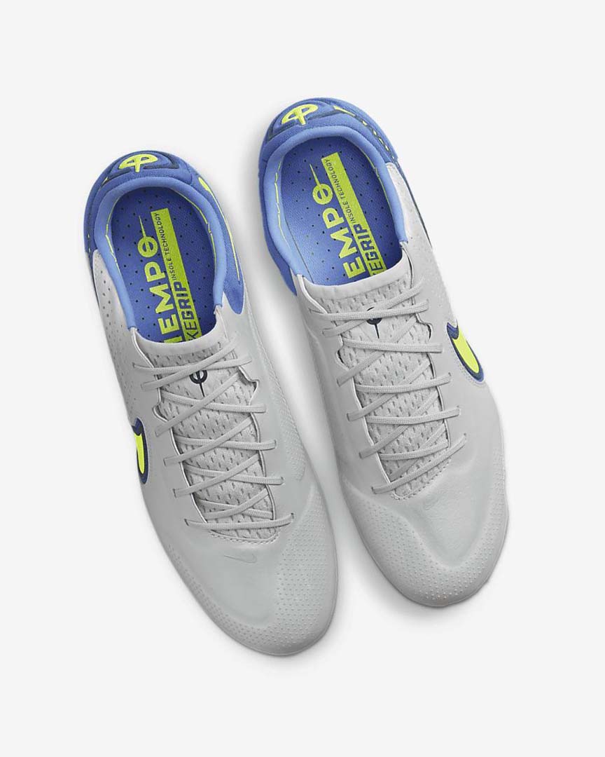 Botas de Futbol Nike Tiempo Legend 9 Elite SG-Pro AC Mujer Gris Azules | AR5113