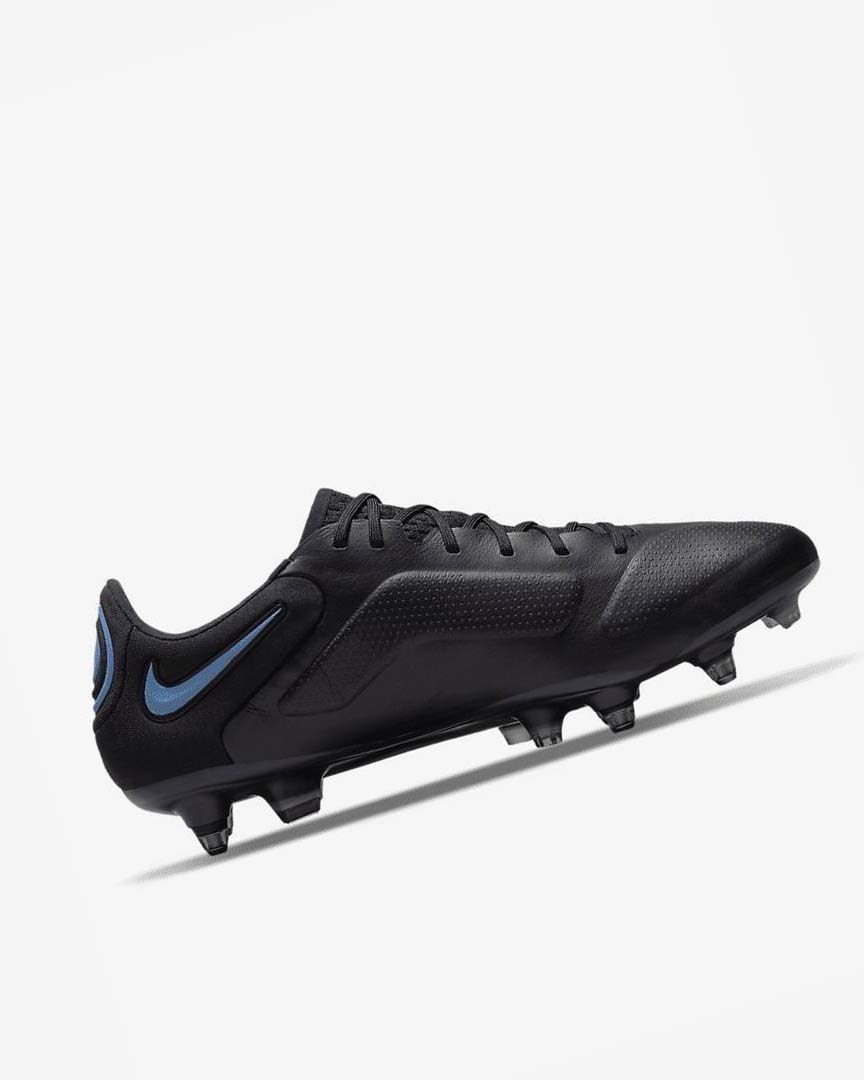 Botas de Futbol Nike Tiempo Legend 9 Elite SG-Pro AC Hombre Negras Gris Azules | AR5303