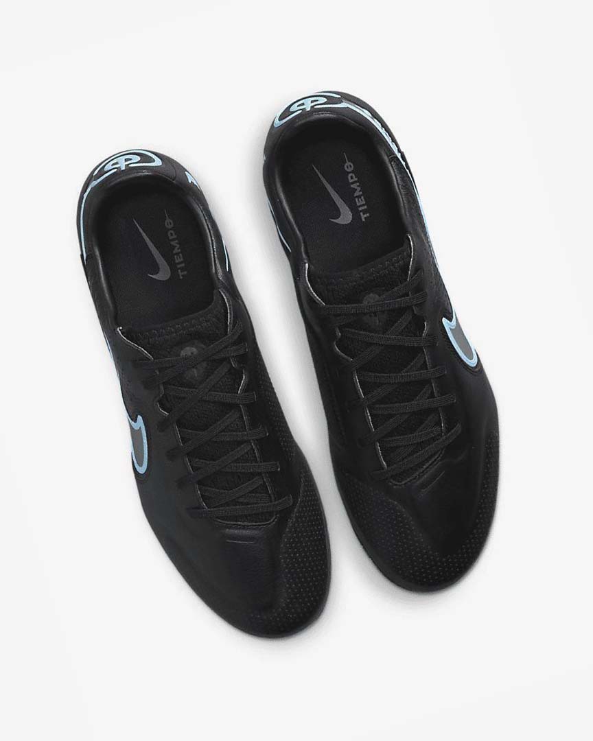 Botas de Futbol Nike Tiempo Legend 9 Pro FG Hombre Negras Azules | AR2889