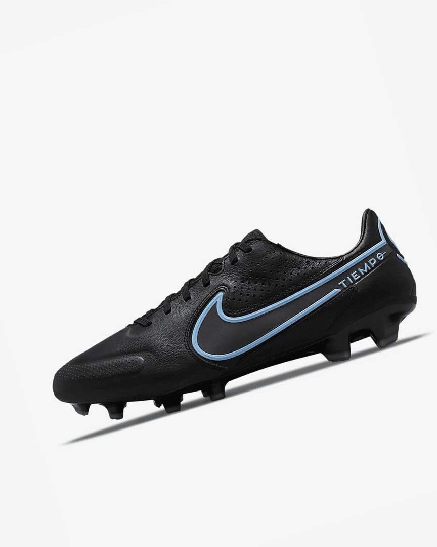 Botas de Futbol Nike Tiempo Legend 9 Pro FG Hombre Negras Azules | AR2889