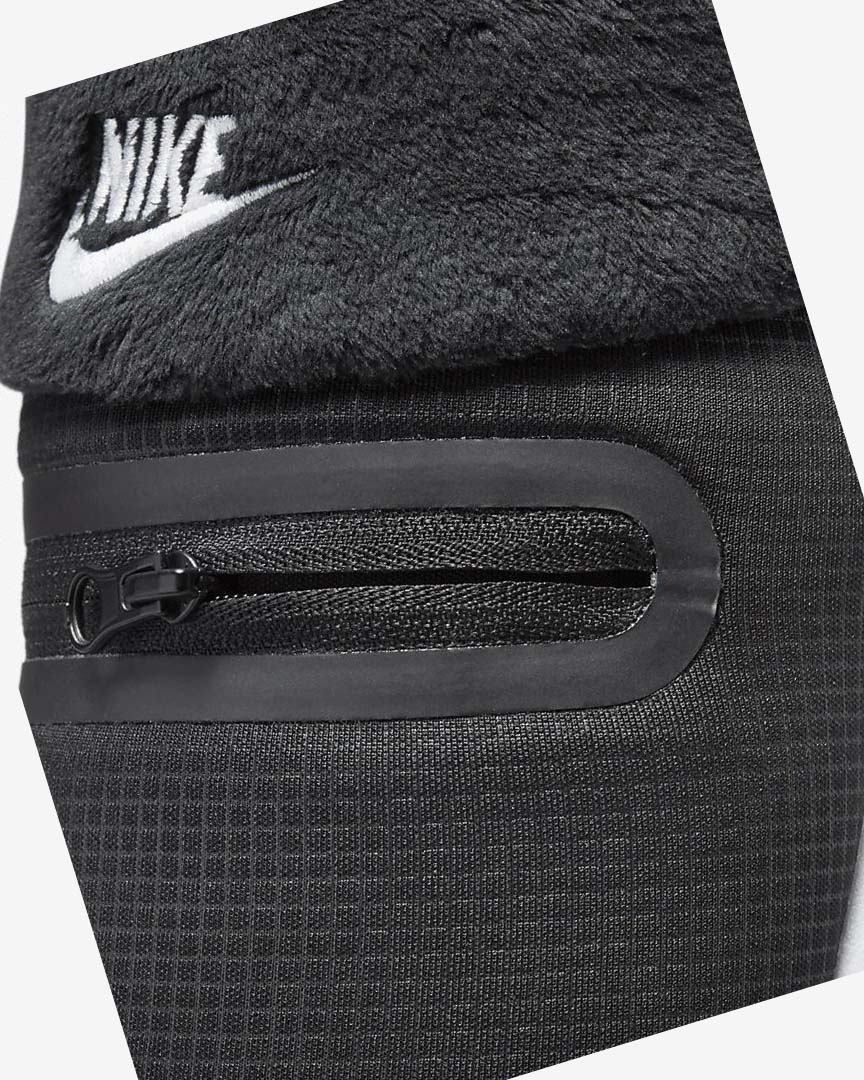 Pantuflas Nike Burrow Mujer Negras Blancas | AR3162