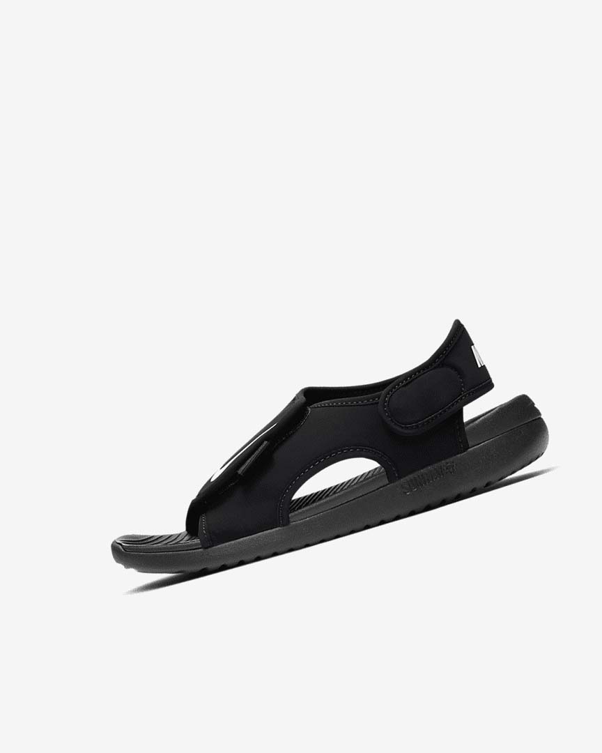 Sandalias Nike Sunray Adjust 5 V2 Niña Negras Blancas | AR2223