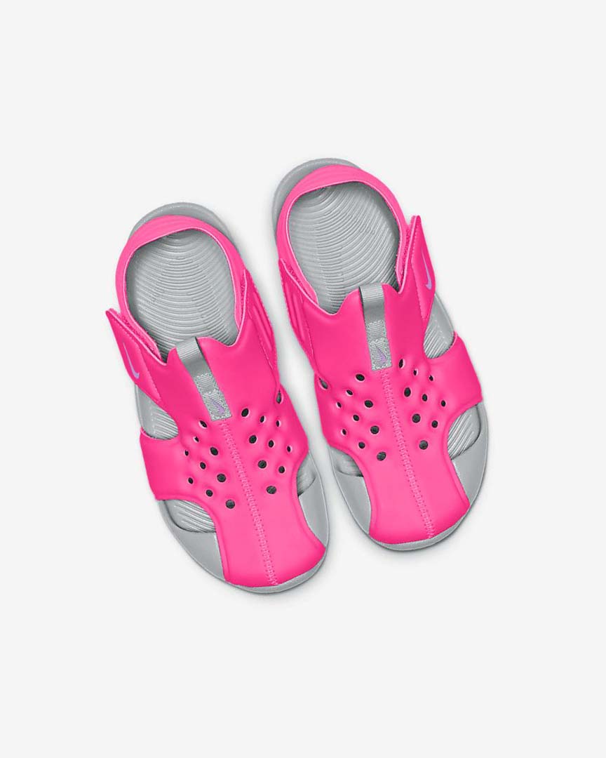 Sandalias Nike Sunray Protect 2 Niña Rosas Gris Fucsia | AR2765