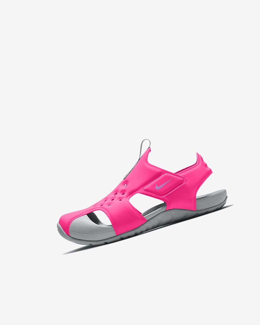 Sandalias Nike Sunray Protect 2 Niña Rosas Gris Fucsia | AR2765