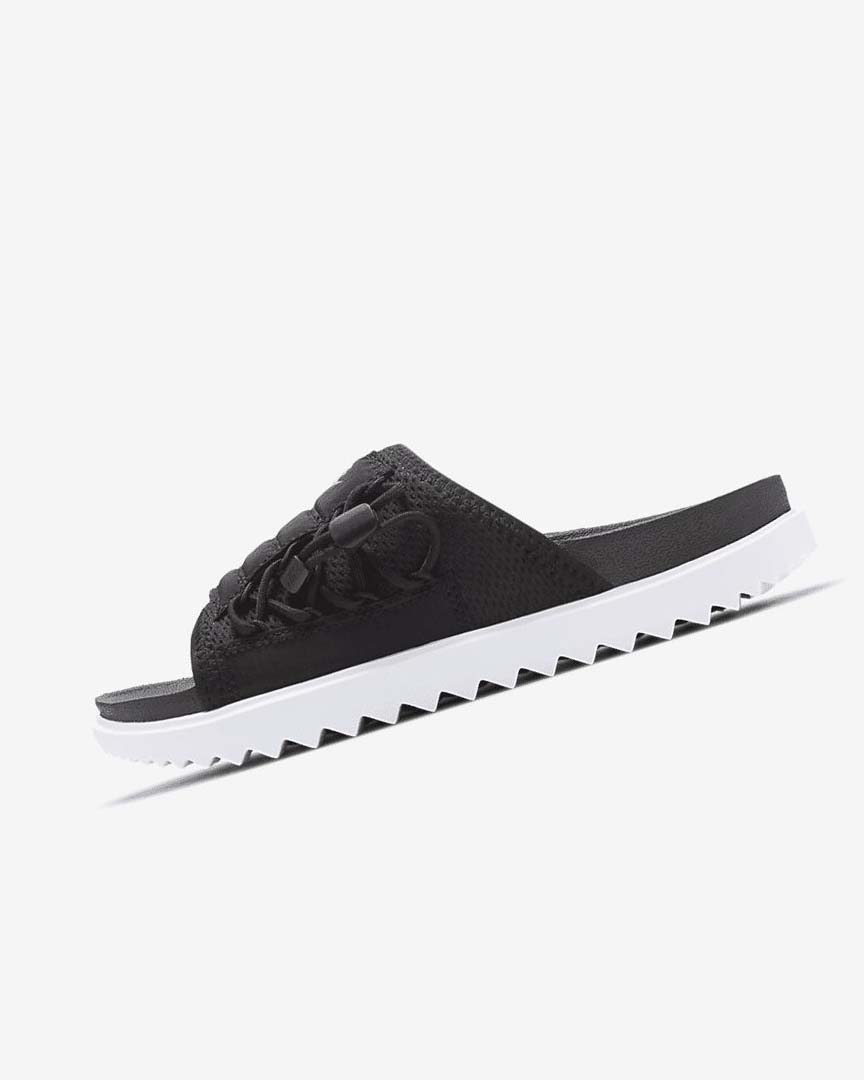 Sandalias de Diapositivas Nike Asuna Mujer Negras Blancas Gris Oscuro | AR4769