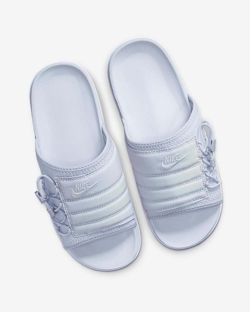 Sandalias de Diapositivas Nike Asuna Print Mujer Moradas Blancas Blancas | AR3100