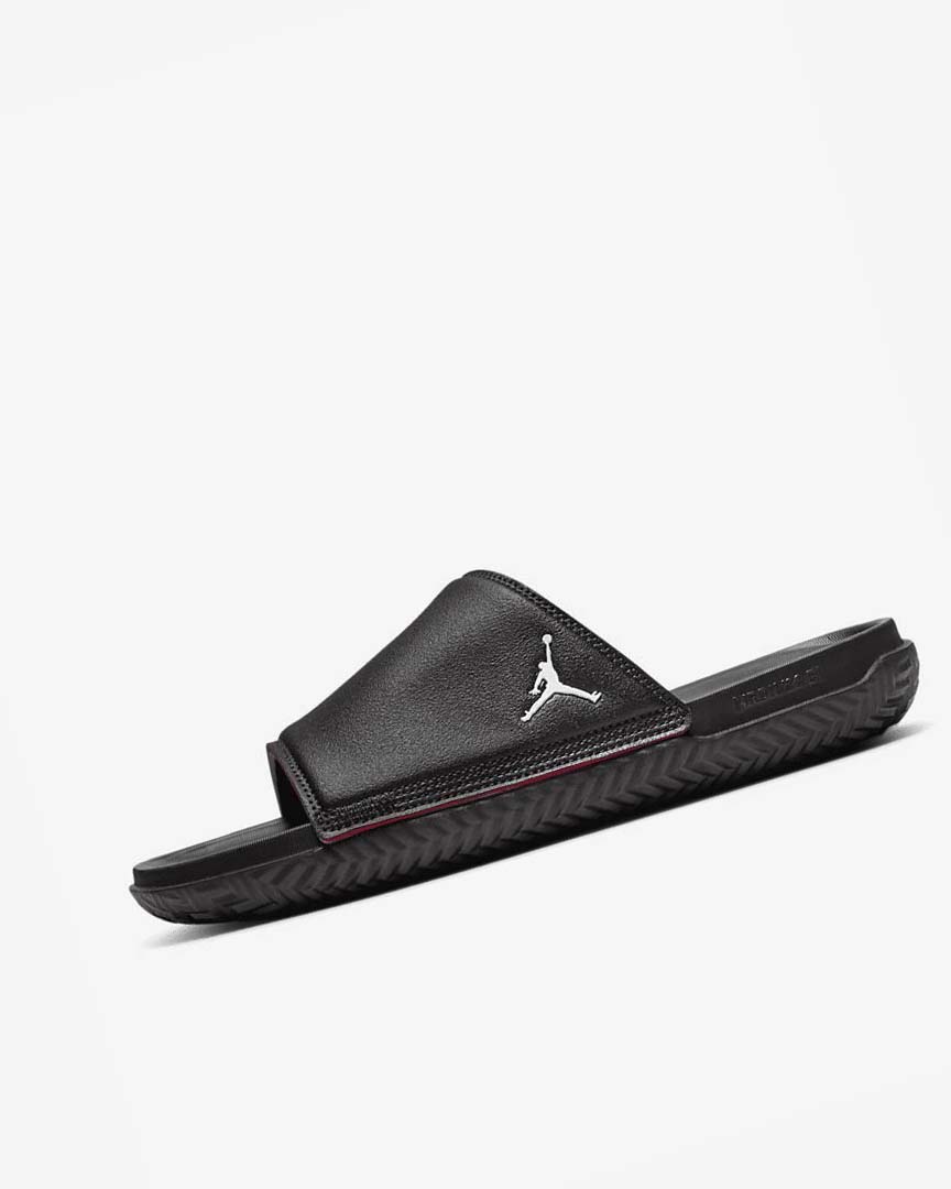 Sandalias de Diapositivas Nike Jordan Play Hombre Negras Rojas | AR2459