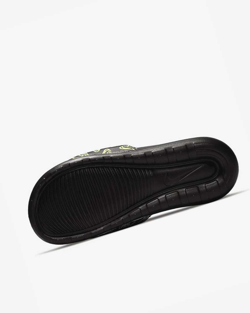 Sandalias de Diapositivas Nike Victori One Hombre Negras Verde | AR2555