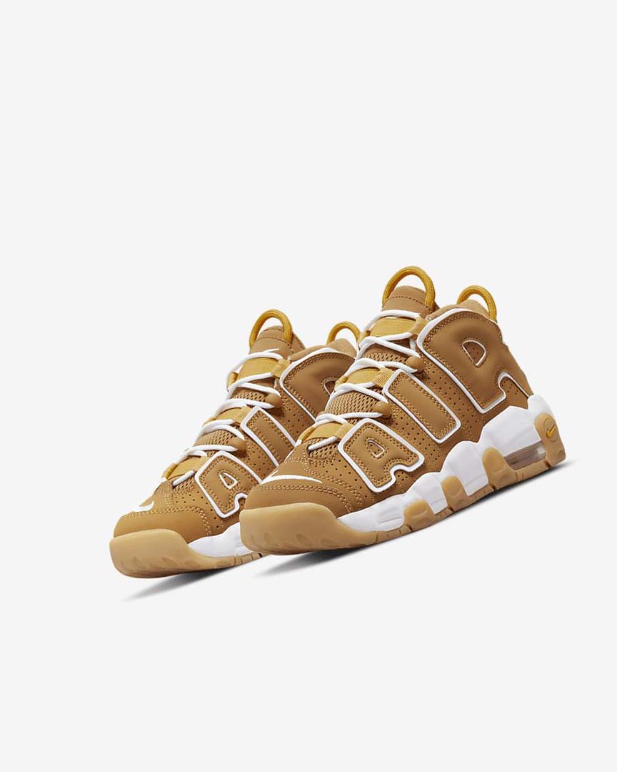 Zapatillas Baloncesto Nike Air More Uptempo Niño Marrones Marrones Claro Blancas | AR4674