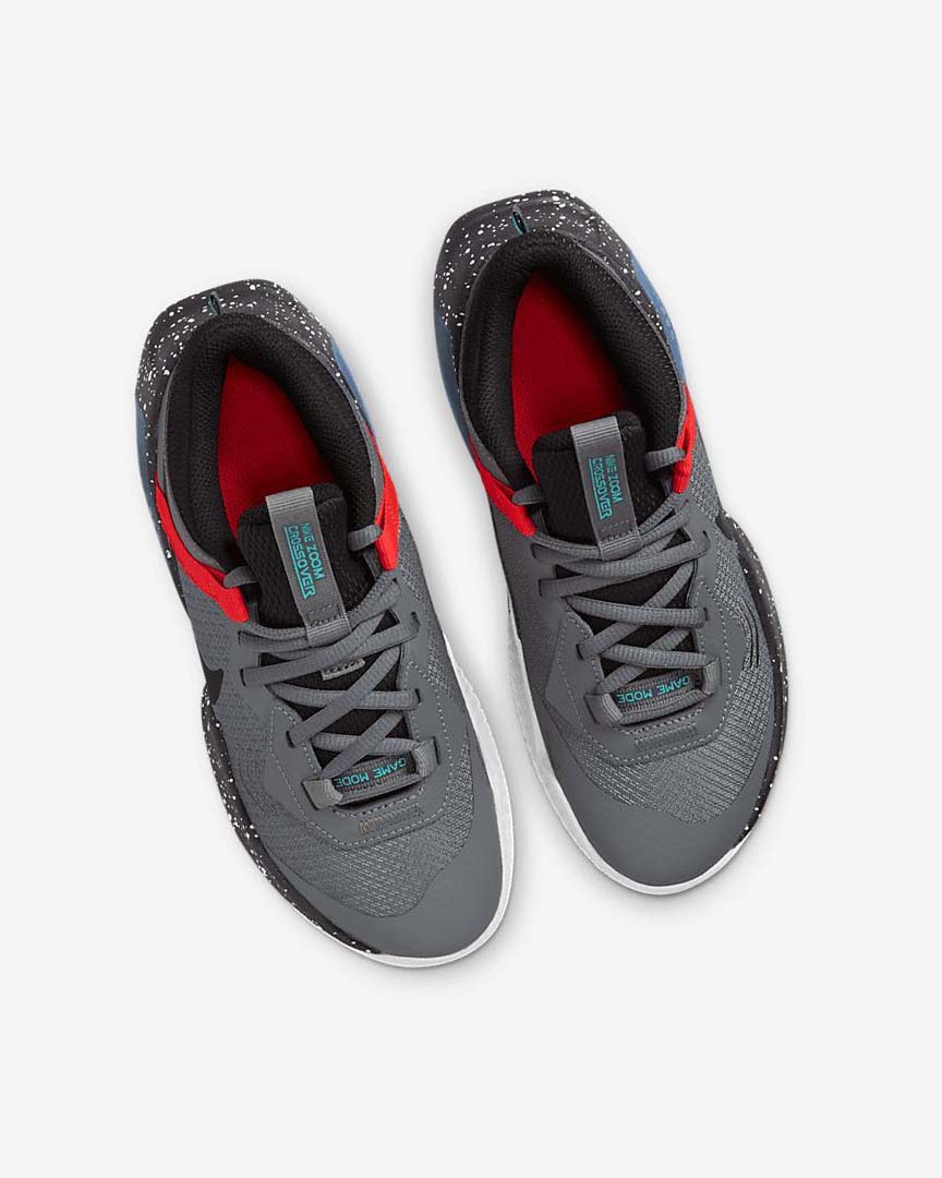 Zapatillas Baloncesto Nike Air Zoom Crossover Niño Gris Rojas Turquesa Negras | AR2941