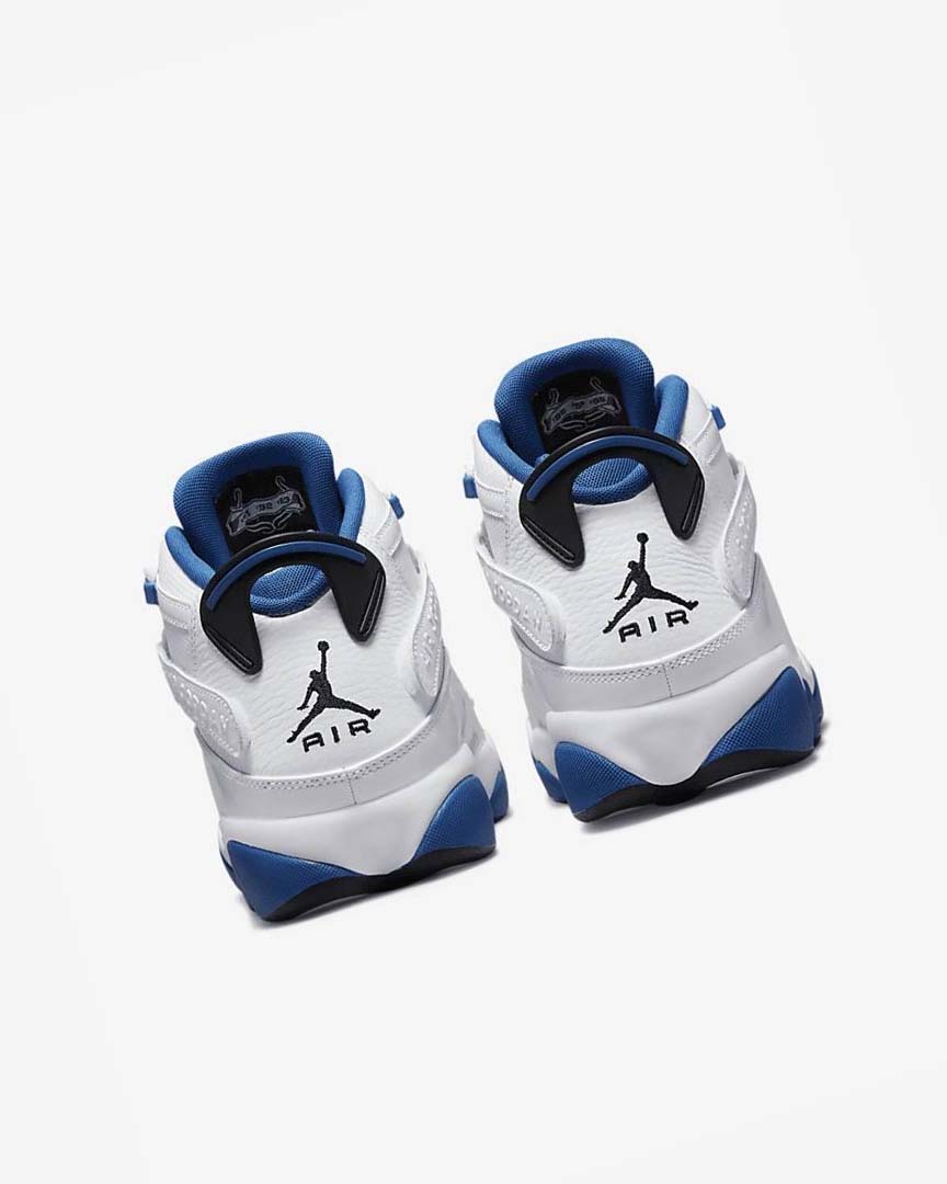 Zapatillas Baloncesto Nike Jordan 6 Rings Hombre Blancas Azules Oscuro Blancas Negras | AR4999