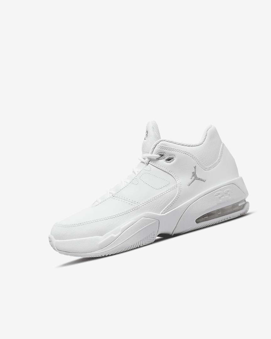 Zapatillas Baloncesto Nike Jordan Max Aura 3 Niño Blancas Blancas Metal Plateadas | AR2457