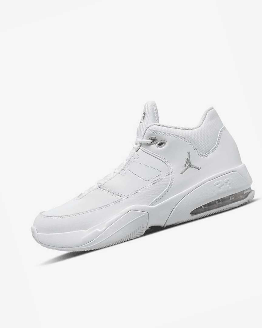 Zapatillas Baloncesto Nike Jordan Max Aura 3 Hombre Blancas Blancas Metal Plateadas | AR4980