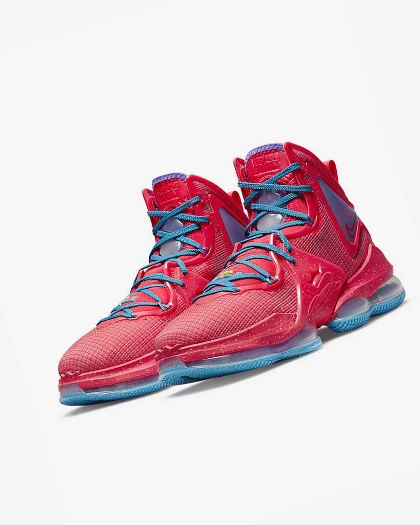 Zapatillas Baloncesto Nike LeBron 19 Hombre Rojas Azules Moradas Rojas | AR2994