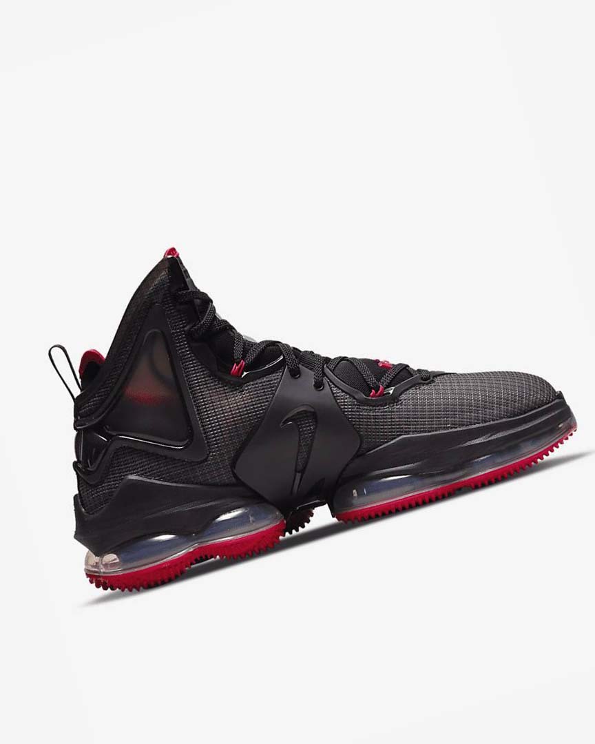 Zapatillas Baloncesto Nike LeBron 19 Hombre Negras Rojas Negras | AR4642