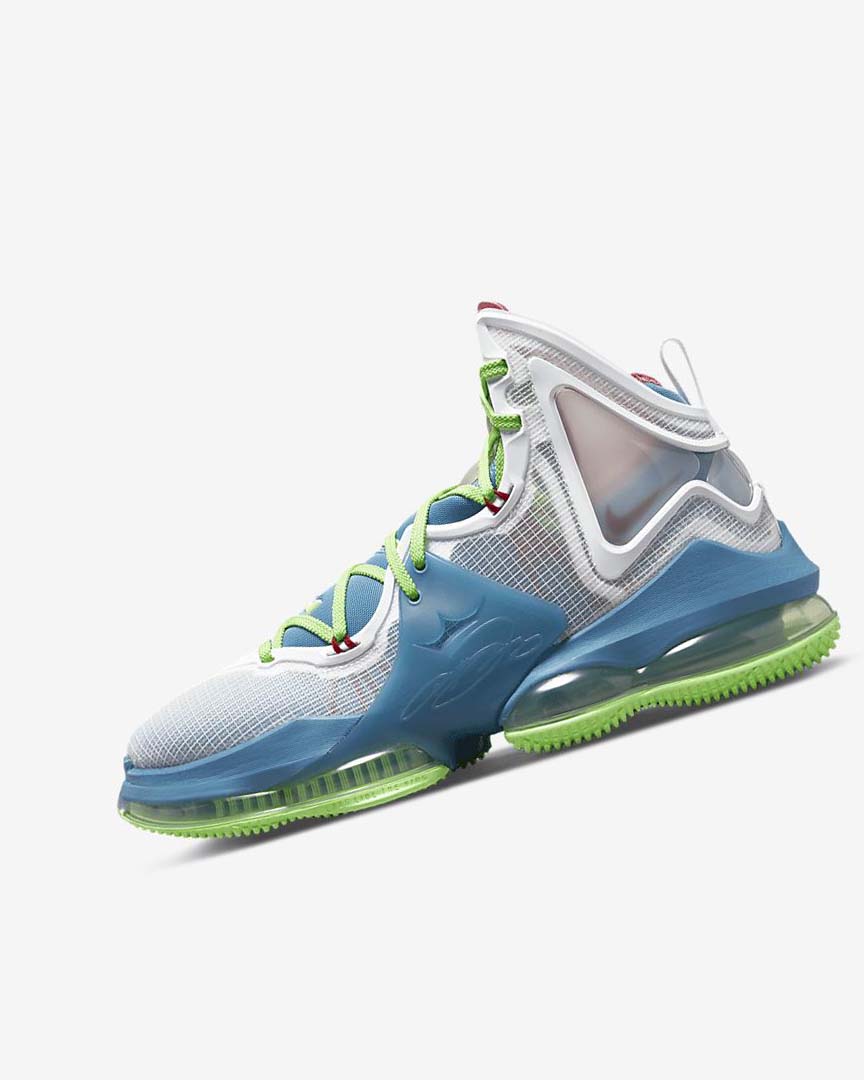 Zapatillas Baloncesto Nike LeBron 19 Mujer Azules Verde Claro Blancas Burdeos | AR3219