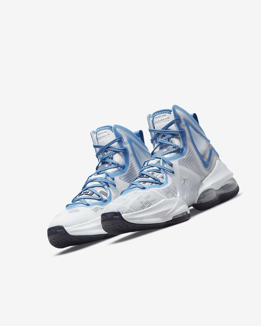 Zapatillas Baloncesto Nike LeBron 19 Niña Blancas Azules Azules | AR1127