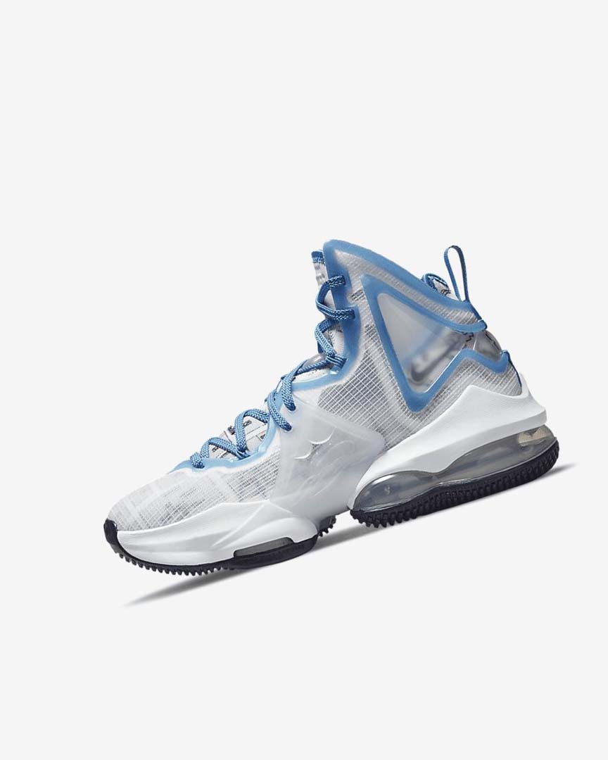 Zapatillas Baloncesto Nike LeBron 19 Niña Blancas Azules Azules | AR1127