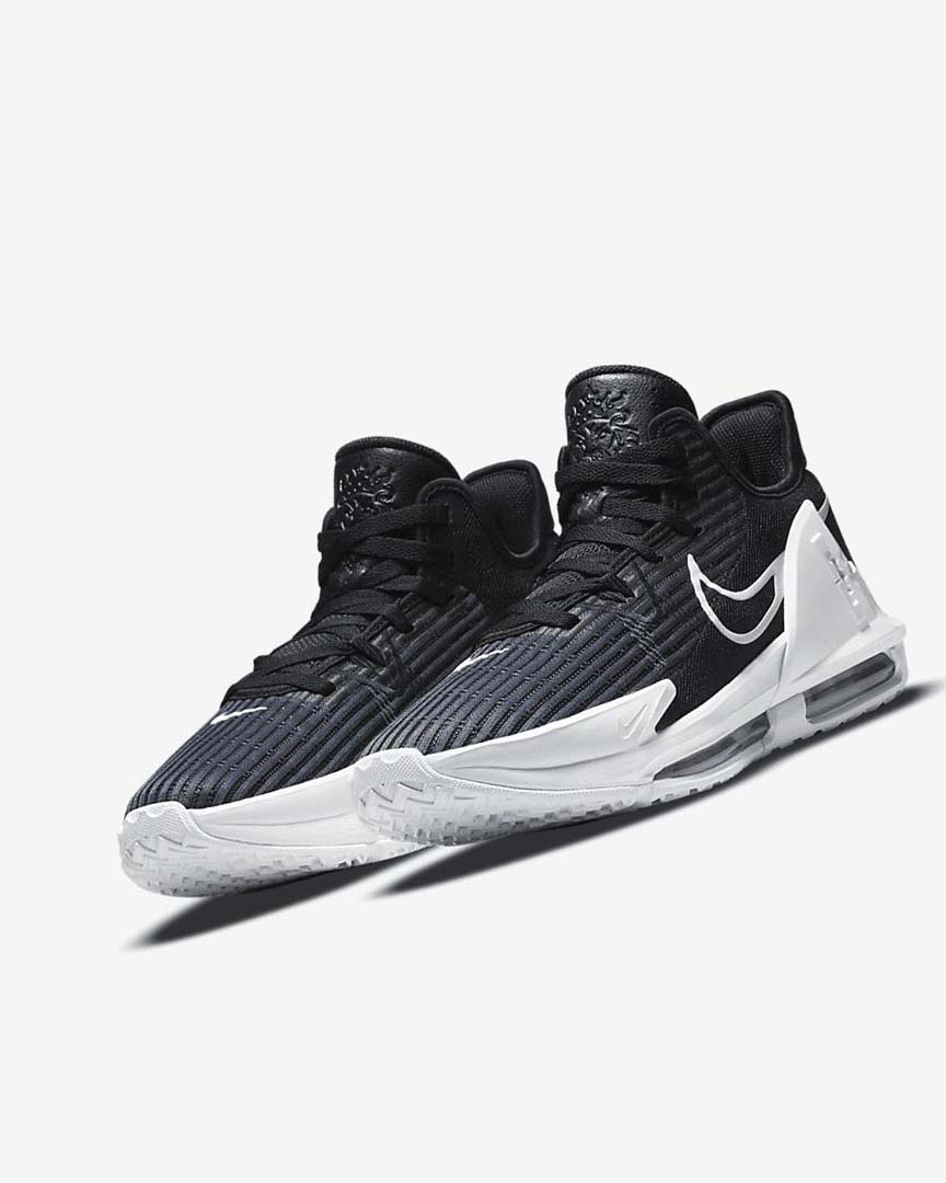 Zapatillas Baloncesto Nike LeBron Witness 6 Mujer Negras Obsidian Oscuro Blancas | AR5384