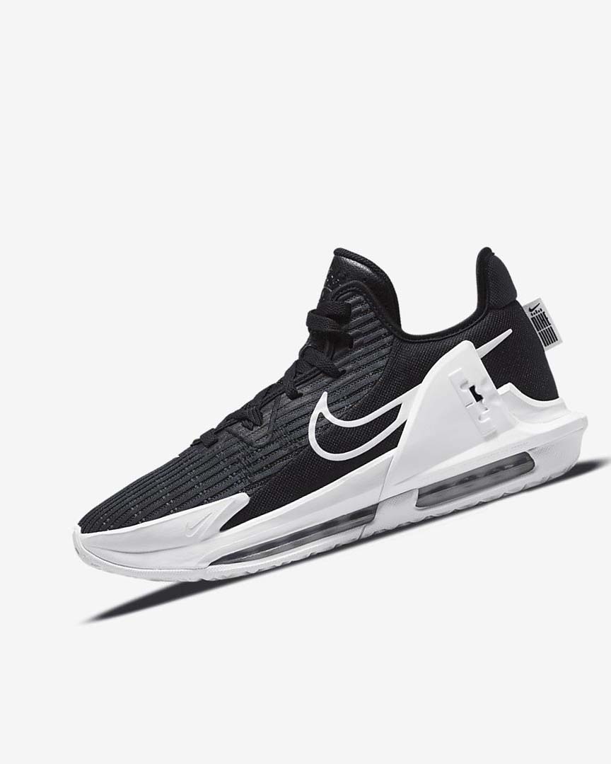 Zapatillas Baloncesto Nike LeBron Witness 6 Mujer Negras Obsidian Oscuro Blancas | AR5384