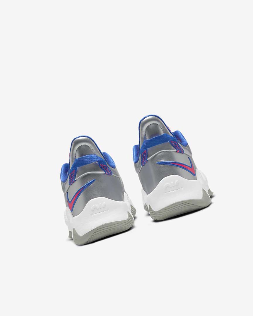 Zapatillas Baloncesto Nike PG 5 Mujer Metal Plateadas Azul Real Rojas | AR3239