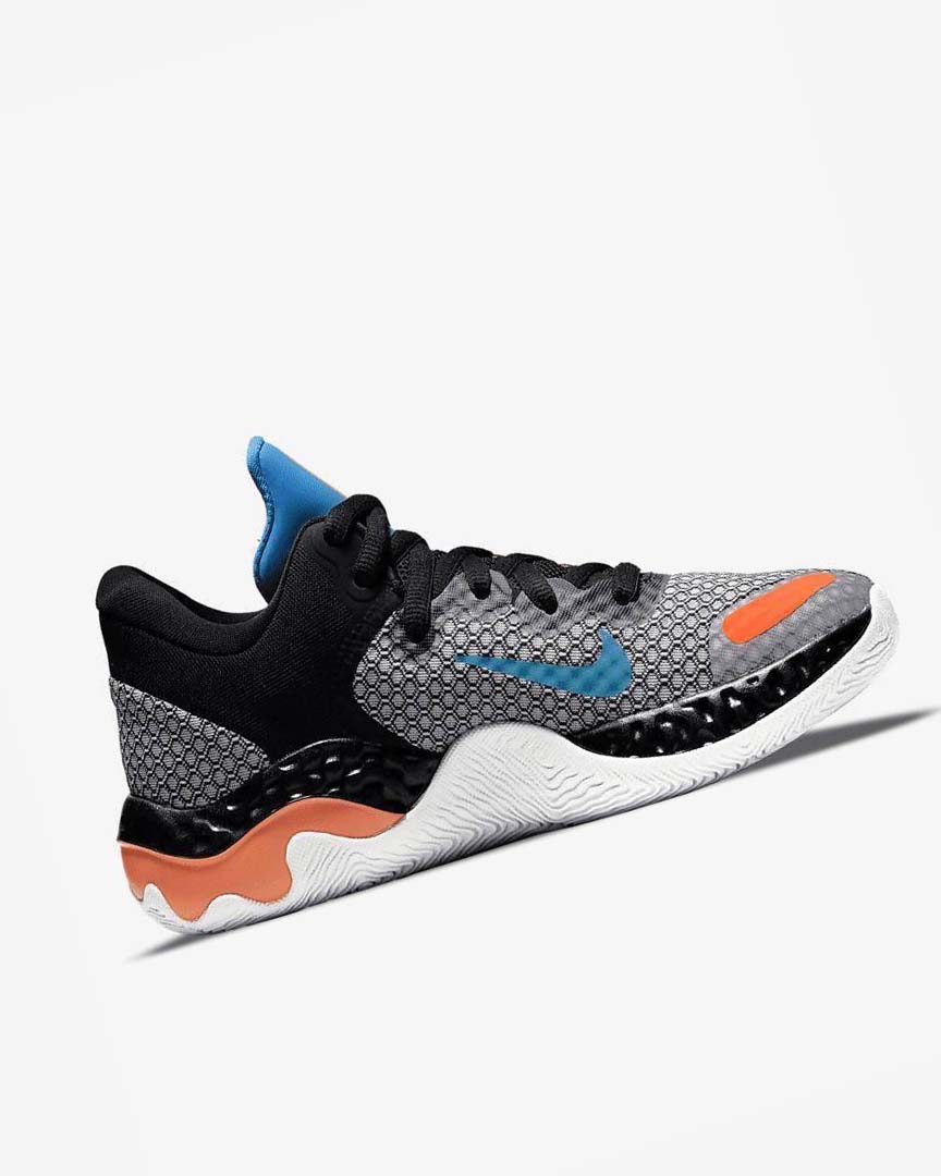 Zapatillas Baloncesto Nike Renew Elevate 2 Hombre Negras Blancas Naranjas Azules Claro | AR2339