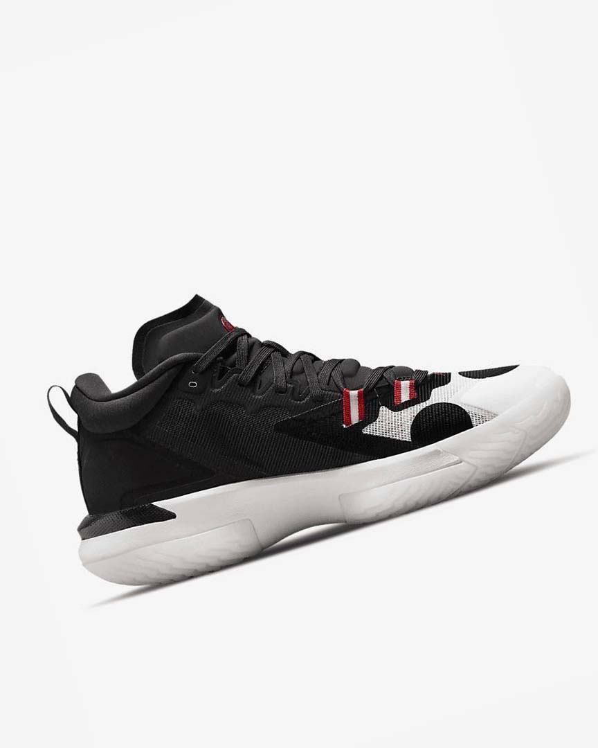 Zapatillas Baloncesto Nike Zion 1 SP Hombre Blancas Negras Rojas | AR2569