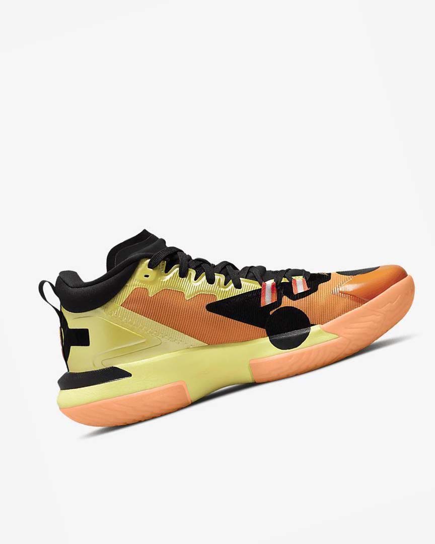 Zapatillas Baloncesto Nike Zion 1 SP Hombre Amarillo Negras Naranjas | AR4983