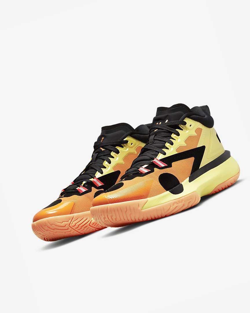 Zapatillas Baloncesto Nike Zion 1 SP Hombre Amarillo Negras Naranjas | AR4983