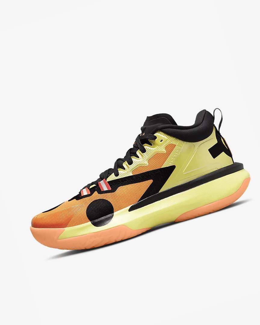 Zapatillas Baloncesto Nike Zion 1 SP Hombre Amarillo Negras Naranjas | AR4983