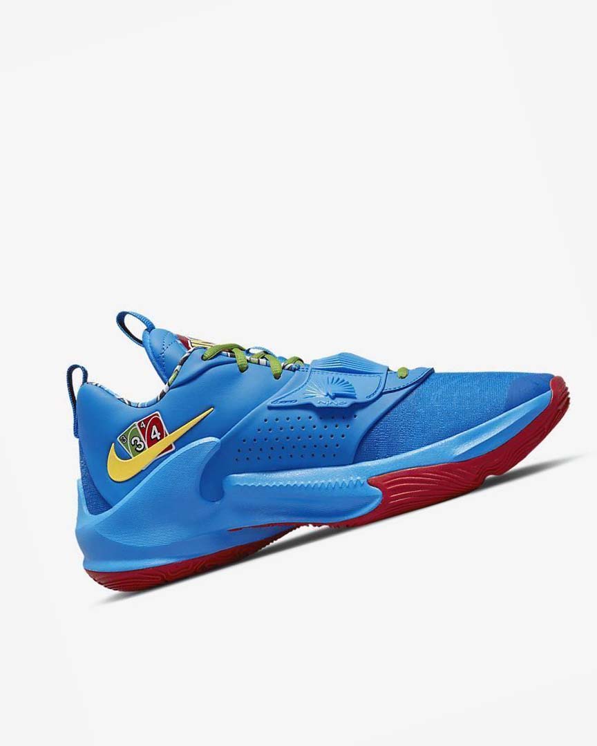 Zapatillas Baloncesto Nike Zoom Freak 3 Hombre Azules Rojas | AR4784