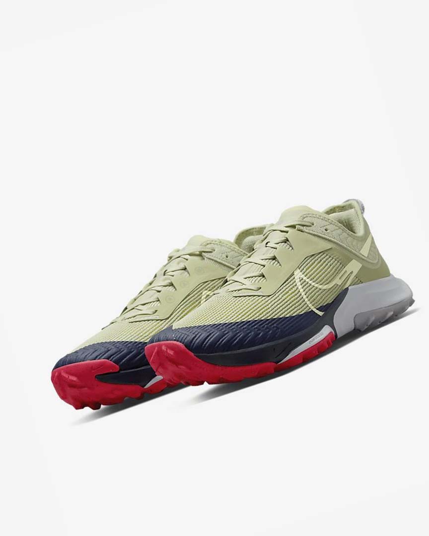 Zapatillas De Trail Running Nike Air Zoom Terra Kiger 8 Hombre Verde Oliva Beige Claro Obsidian | AR1180