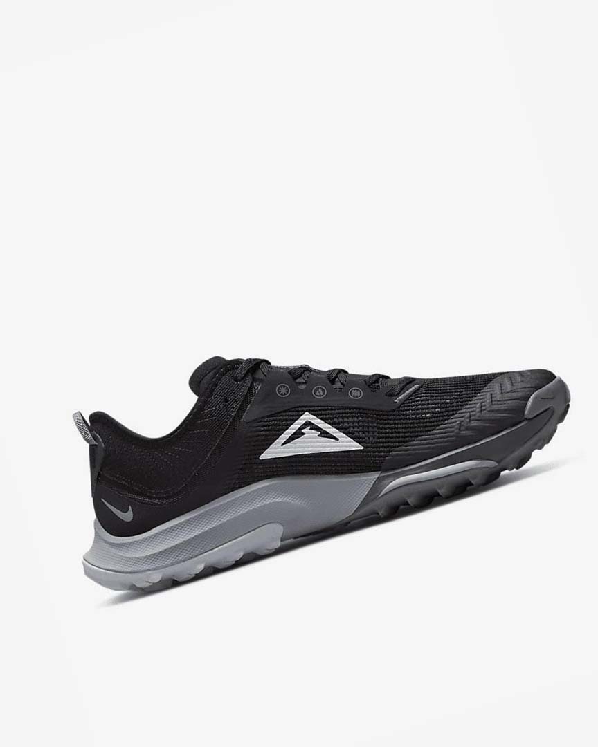 Zapatillas De Trail Running Nike Air Zoom Terra Kiger 8 Hombre Negras Gris Oscuro Gris Plateadas | AR4694