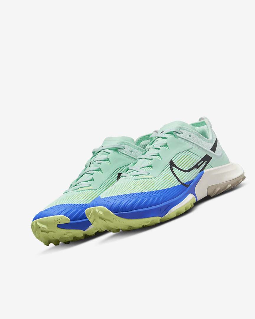 Zapatillas De Trail Running Nike Air Zoom Terra Kiger 8 Mujer Verde Menta Gris Azules | AR5551