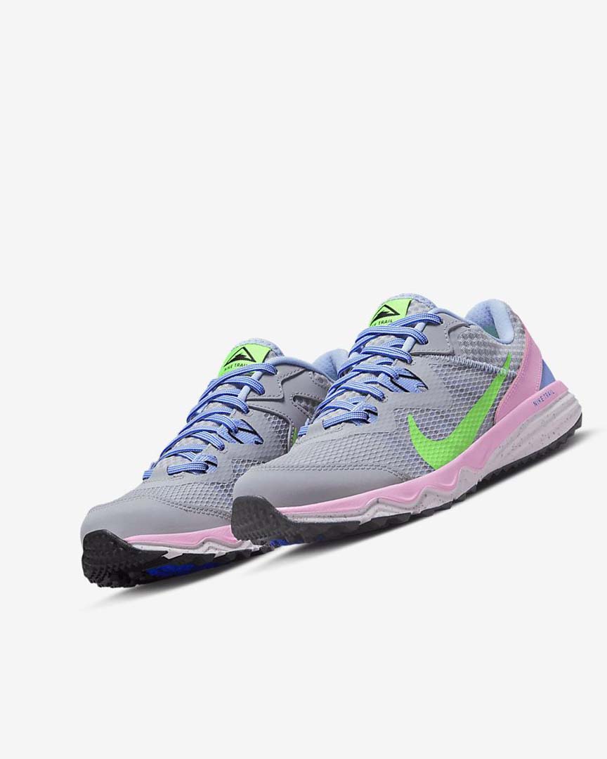 Zapatillas De Trail Running Nike Juniper Trail Mujer Gris Azules Claro Rosas Verde | AR5544