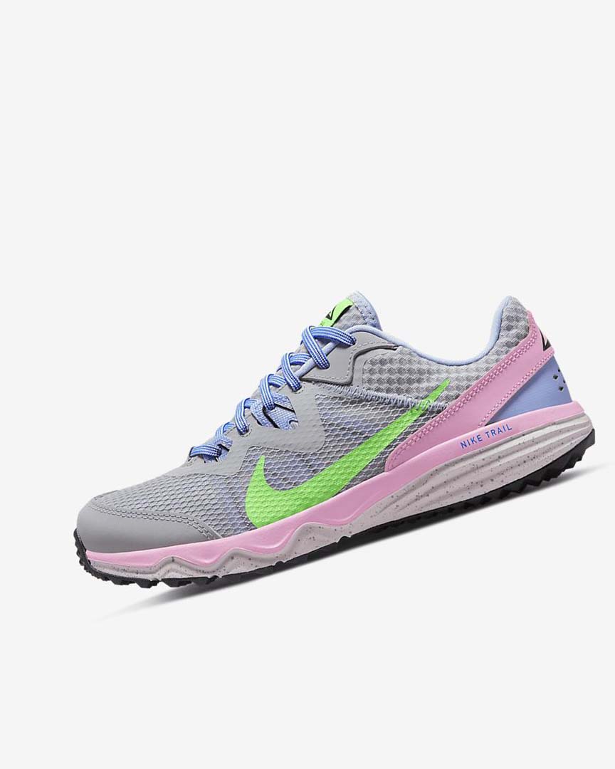 Zapatillas De Trail Running Nike Juniper Trail Mujer Gris Azules Claro Rosas Verde | AR5544