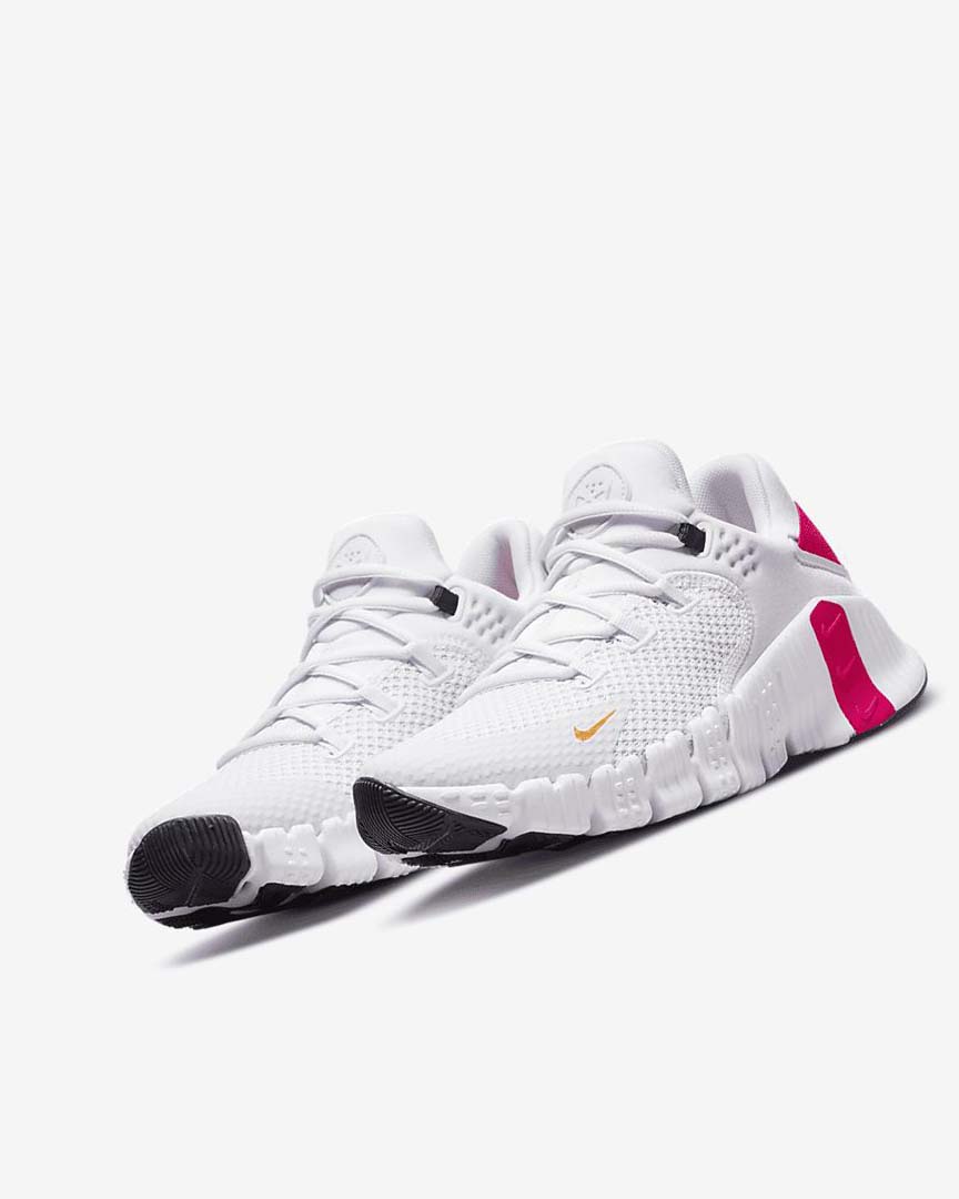 Zapatillas Deportivos Nike Free Metcon 4 Mujer Rosas Blancas Amarillo Oscuro | AR3160