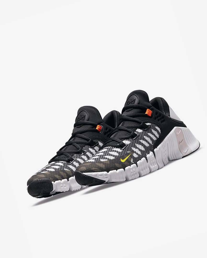 Zapatillas Deportivos Nike Free Metcon 4 Hombre Negras Blancas Azules Amarillo | AR4517