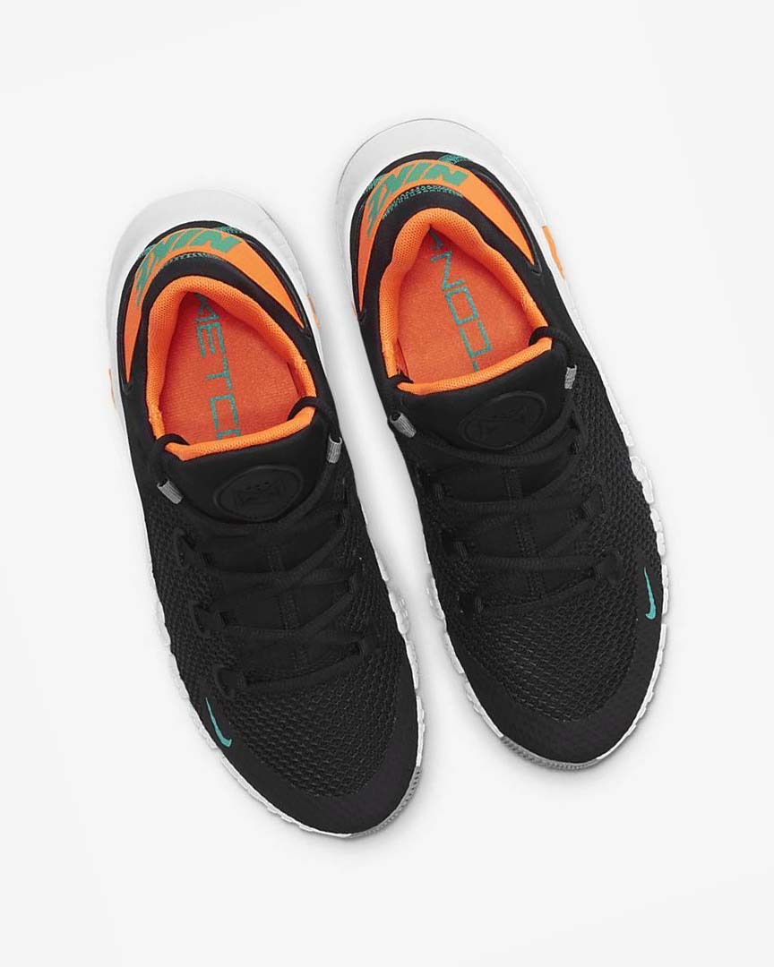 Zapatillas Deportivos Nike Free Metcon 4 Hombre Negras Naranjas Blancas Turquesa | AR4736