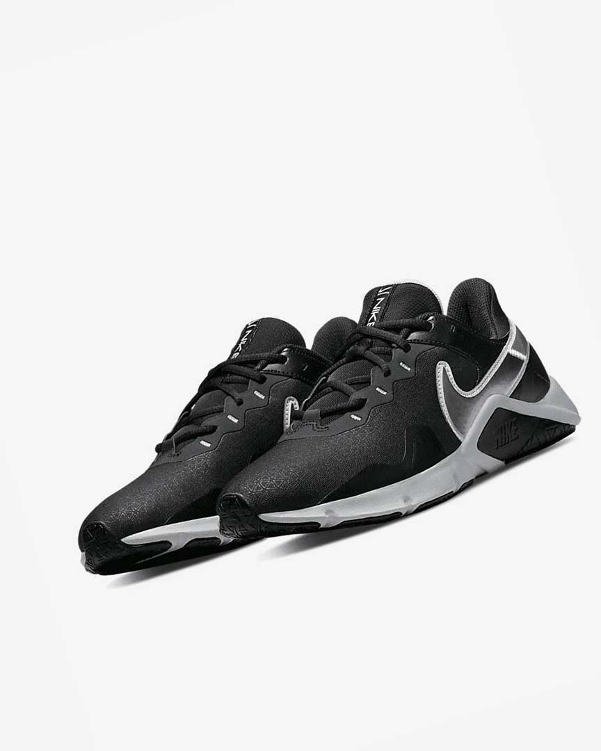 Zapatillas Deportivos Nike Legend Essential 2 Hombre Negras Metal Plateadas Metal Gris | AR3117